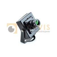 Миниатюрная черная камера видеонаблюдения CARVIS MC-323 с регулируемым объективом и зеленым фильтром на передней панели, закрепленная на регулируемой опоре с возможностью крепления к различным поверхностям.